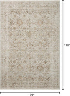 Loloi Amber Lewis Honora Collection HON-03 Beige/Spice 6'-7" x 9'-2" Area Rug