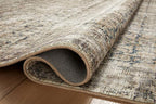 Loloi Amber Lewis Morgan Collection MOG-02 Navy/Sand 9'-6" x 13'-6" 38" Thick Area Rug feat. CloudPile, Neutral, Room Décor, Vintage Inspired, Livingroom, Bedroom, Dining Area
