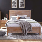 Grain Wood Furniture Montauk Solid Wood Bed, King Size, Driftwood