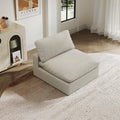 Modular Sectional Sofa,1-Seater Extra Comfty Deep-Seat-Filled Couch,Modern Couches for Living Room, Apartment,Office,Small Space