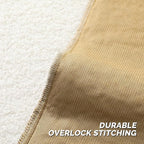 FUTEI Khaki Throw Pillow Covers 24x24 Inch Set of 2,Furry Faux Fur Teddy Boucle Textured Cushion Covers,Soft Fluffy European Pillow Shams,Home Decor for Couch Bed Living Room Office Car