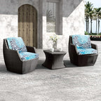 JMGBird Outdoor Chair Cushion Tufted Pillow, Outdoor Seat Cushion Set 19"x19" Outdoor Cushions for Patio Furniture