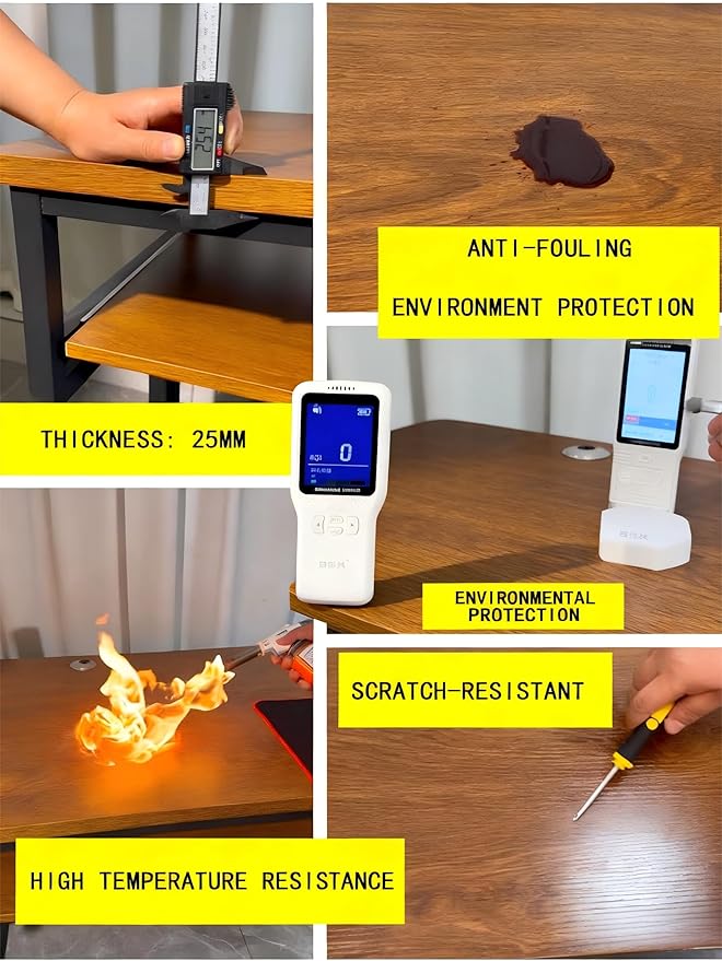 Studio Desk with Keyboard Tray | Hand-Crank Adjustable Standing Desk Workstation for Music Production, Cable Management, MIDI Keyboard Shelf (Black, 62in)