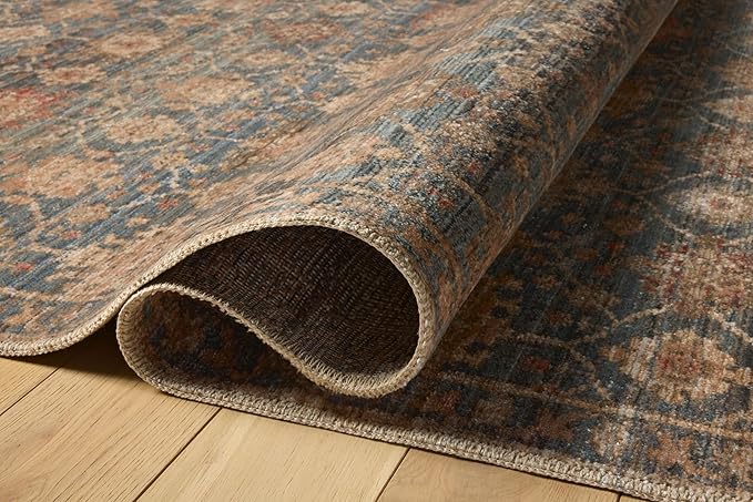 Loloi Amber Lewis Molly Collection MOL-03 Ocean/Sunset 2'-3" x 3'-10" Low Pile Accent Rug