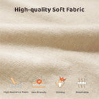 RECCI Cloud Upholstered California King Bed Frame with Headboard, 5 Inch Foam Padded Platform, No Box Spring, Easy Assembly (Cream)