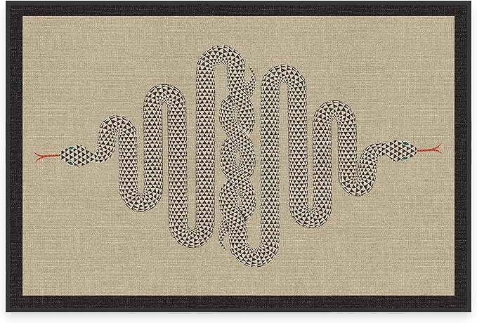 RUGGABLE x Jonathan Adler Machine Washable Modern Area Rug – Venom Neutral 2x3, Stain-Resistant, Non-Slip – Small Rugs for Living Room, Bedroom, Hallway, Entryway & Bathroom–with Cushioned Pad