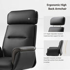 EUREKA ERGONOMIC Royal Ergonomic Office Chair Executive Desk Chair, Microfiber Leather High Back Executive Chair Comfy Ergonomic 360° Swivel with Lumbar for Home Workshop- Black