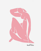 HesenDot Matisse Art wall Décor Set of 3,Unframed Blush & Salmon Pink wall art,Truly Quality Canvas Prints for 12x16in,Art poster decoration for kitchen, bathroom,living room,bedroom
