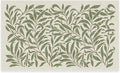 RUGGABLE x Morris & Co Washable Area Rug – Pure Willow Boughs Green 3x5, Stain-Resistant, Non-Slip – Small Machine Washable Rugs for Living Room, Bedroom, Hallway, Entryway & Office–with Standard Pad