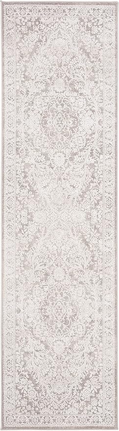 SAFAVIEH Reflection Collection Runner Rug - 2'3" x 16', Beige & Cream, Non-Shedding & Easy Cleaning, Ideal for Living Room, Dining, Bedroom (RFT668A)