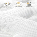 Vesgantti Full Size Mattress, 10 Inch Innerspring Hybrid Double Bed Mattress in a Box with Breathable Foam and Pocket Spring, Ergonomic Design, Medium Firm Feel