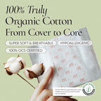INERTIA The Prism Red – Truly Organic, Ultra Thin & Leak-Proof Korean Cotton Pads with Wings | Regular Absorbency | Hypoallergenic, Super Absorbent, Chlorine-Free & Fragrance-Free (40 Count)