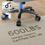 Big and Tall Office Chair with 5D Arms, 600lbs Fabric & PU Leather Heavy Duty Desk Chair, Adjustable Lumbar Support & Height, Tilt Function, High Back Ergonomic Executive Computer Chair