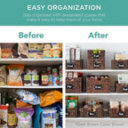 Best Choice Products Set of 4 13x12in Water Hyacinth Pantry Baskets, Woven Organizers w/Chalkboard Label, Chalk Marker - Chestnut