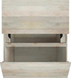 SIMPLIHOME Abba 36-inch Wide Solid Mango Modern Lift Top Square Coffee Table with Dual Lift Panels and 2 Storage Compartments in White Wash for Living Room