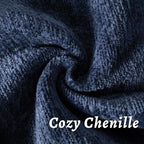 Navy Blue Decorative Throw Pillow Covers 12x20 Inch Set of 2 Cozy Soild Chenille Cushion Cases Soft Textured Lumbar Couch Pillows Cover Boho Accent Farmhouse Pillowcases for Sofa Bed