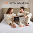 Beautyrest Cotton Blend Heated Mattress Pad Secure Comfort Technology - Luxury Quilted Electric Mattress Pad with Deep Pocket - 5-Setting Heat Controllers, Cal King, White