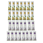 Asheva 8" x 9" Individually Wrapped Oshibori Disposable Towels - Luxurious Moist Cotton Hot/Cold Refreshment Towel - Lavender, Lemon, or Tea Tree Scents - Perfect for Spa, Travel, Dining & Events