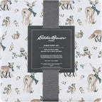 Eddie Bauer - Twin Sheets, Cotton Flannel Bedding Set, Brushed For Extra Softness, Cozy Home Decor (Woodland Friends, Twin)