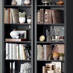 75" Tall Bookshelf, 6-Tier Floor Standing Bookcase with Adjustable Shelves, 24" Wide Open Storage Shelf, Modern Display Organizer for Home Office, Living Room, Bedroom, Study