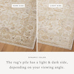 Loloi Magnolia Home by Joanna Gaines Pace Collection PAC-02 Natural/Gold 11'-6" x 15'-4" Area Rug