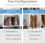 Prepac White Tall Storage Cabinet, Shoe Cabinet, Cube Storage Organizer with 40 Shoe Cubbies 13" D x 39.5" W x 72.5" H, WUSG-0011-1