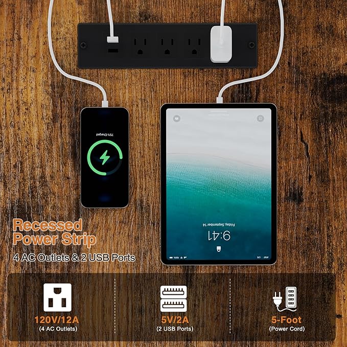 Office Desk L Shape with File Drawers&Power Outlet,YOUNGAR 69.3 Inch Reversible L Shaped Computer Desks,Corner L Shape or Long Desk Set up Monitor Stand &Storage Shelves, LED Lights &CPU Stand,Vintage