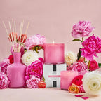 LAFCO New York Classic Candle, Duchess Peony - 6.5 oz - 50-Hour Burn Time - Reusable, Hand Blown Glass Vessel - Made in The USA