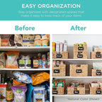 Best Choice Products Set of 4 16x12in Large Water Hyacinth Pantry Baskets, Woven Organizers w/Chalkboard Label, Chalk Marker - Chestnut