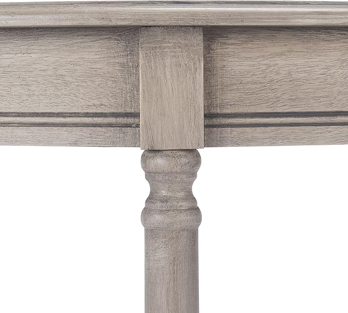 SAFAVIEH Home Collection Tinsley Greige Half Moon Console Table