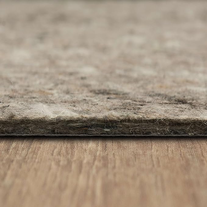 Mohawk Home 2' 6" x 8' Non Slip Rug Pad Gripper 1/2 Thick Dual Surface Felt + Rubber Gripper - Safe for All Floors