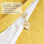 ZWJD Yellow Pillow Covers 22x22 Set of 2 Chenille Throw Pillow Covers with Elegant Design Soft and Luxurious Decorative Throw Pillows for Couch, Bed, and Home Decor