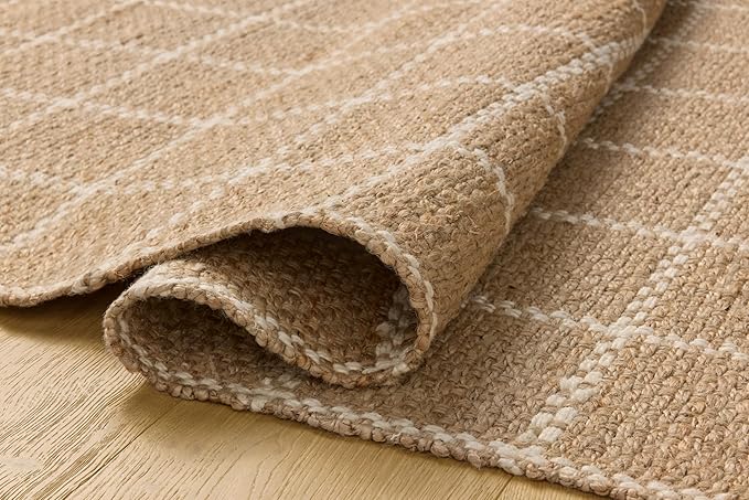 Loloi Chris Loves Julia Fletcher Collection FLE-01 Natural/Ivory 8'-6" x 11'-6", .37" Pile Height, Area Rug