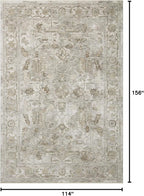 Loloi Amber Lewis Honora Collection HON-06 Grey/Taupe 9'-6" x 13' Area Rug