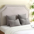 FUTEI Pack of 2 Light Grey Decorative Throw Pillow Covers 24x24 Inch Soft Cozy Solid Boucle Textured European Cushion Case,Modern Home Decor for Couch Bed Living Room