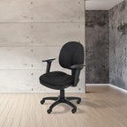 OEF Furnishings Comfort Office Chair, 18"-22", Black