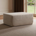 Removable Ottoman Can be Footrest Or Side Table, Idea for Living Room Bedroom Balcony(Corduroy Fabric, Camel)