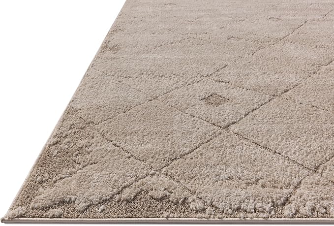 Loloi Amber Lewis Monty Collection MOT-05 Beige/Natural 6'-7" x 9'-3", .50" Pile Height, Area Rug