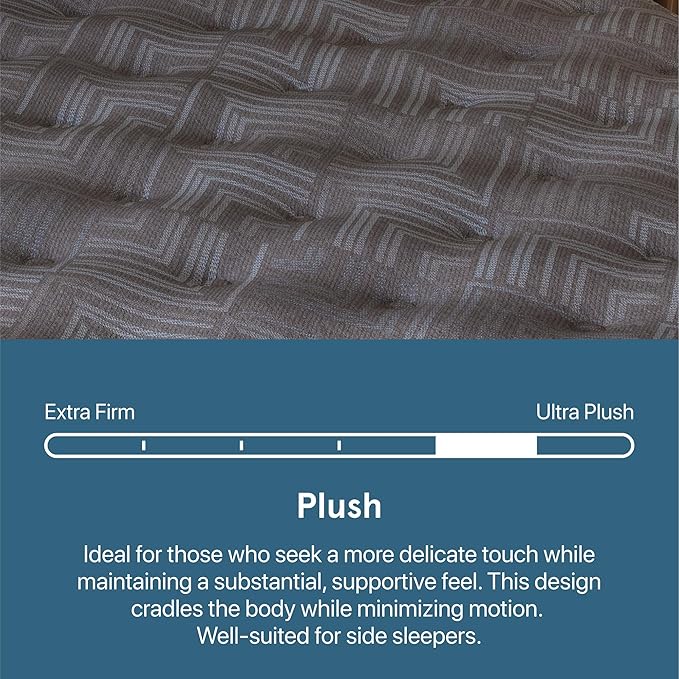 Beautyrest Prime Dream Plush 13.75" Mattress - Full - Durable Pocketed Coil, Support, Pressure Relief, Cooling, Motion Separation; 100 Night Sleep Trial and 10 Year Warranty