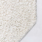 Unique Loom Solid Shag Collection Area Rug (6' 1" Octagon, Snow White)
