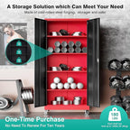 SISESOL 75" Tall Metal Storage Cabinet with Wheels,Rolling Garage Storage Cabinet with Lock,Red Metal Cabinets on Wheels,Locking Tool Cabinets on Wheel for Garage,Home,Office,Shop