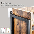 Over The Toilet Storage Cabinet, Behind Toilet Bathroom Organizer with Adjustable Shelves, Above Toilet Organizers with Barn Door, Space Saver for Restroom, Bathroom, Laundry, Rustic