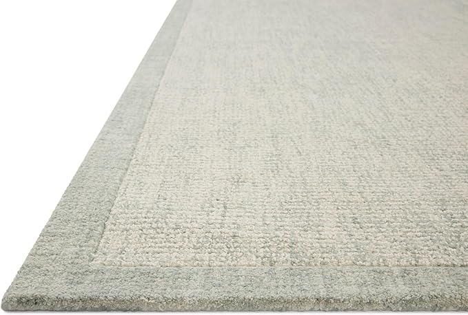 Loloi Magnolia Home by Joanna Gaines Henley Collection HNY-01 Ivory/Spa 3'-6" x 5'-6" Accent Rug