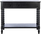 SAFAVIEH Home Collection Athena Black 2-Drawer Console Table