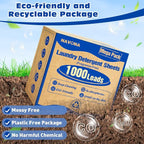1000 Loads Mega Pack Laundry Detergent Sheets, Eco-friendly Laundry Sheets, Powerful Cleaning, Suitable for Homes, Dorms, and Apartments- [Fragrance-Free]