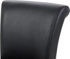 CHITA 26 Inch Counter Height Swivel Bar Stool, FSC Certified Modern Upholstered Faux Leather Swivel Barstool Chair with Back, Black