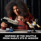 LEGO Icons NASA Space Shuttle Discovery Building Sets for Adults - Model Kits for Bookshelf or Office Decor, Ages 18+ Years - Gifts for Men & Women - 10283