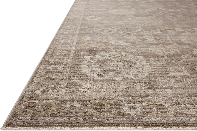 Loloi Magnolia Home by Joanna Gaines Pace Collection PAC-03 Taupe/Wheat 9'-6" x 9'-6" Round Area Rug