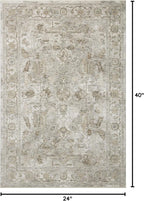 Loloi Amber Lewis Honora Collection HON-06 Grey/Taupe 2'-0" x 3'-4" Accent Rug