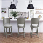 Hillsdale Clarion Swivel Counter Height Stool, Distressed Gray